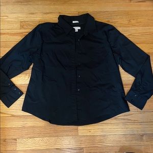 Small black button-up